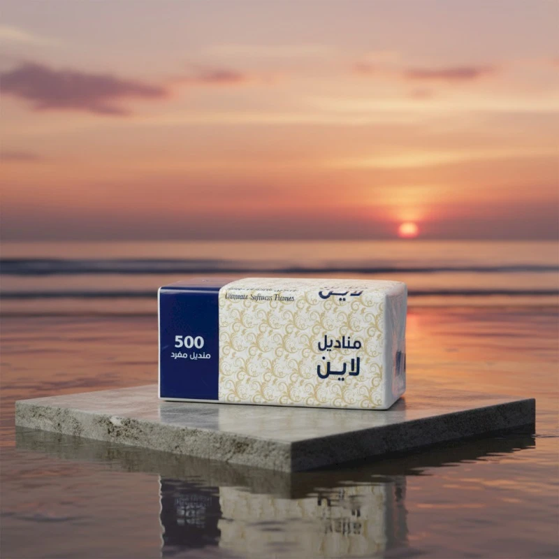 كرتون مناديل لاين 40 عبوة × 500 منديل مفرد